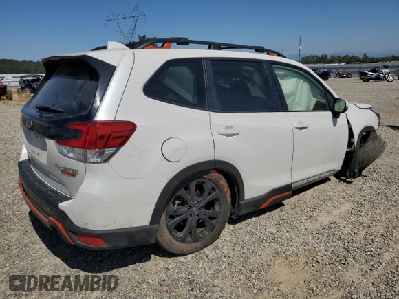 2023 Subaru Forester Special Sports with VIN JF2SKAJC8PH449201, listed as a Copart auction lot 61454295 with 23,967 mi miles and Salvage title. Bid and sale history available at DreamBid. Image 3.