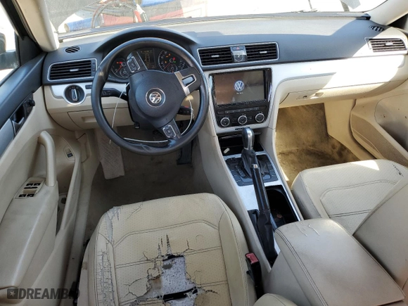 2012 Volkswagen Passat SE with VIN 1VWBP7A37CC075784, listed as a Copart auction lot 48779595 with 265,881 mi miles and Salvage Title. Bid and sale history available at carsss.com. Image 8.