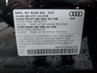 2015 Audi Q3 Prestige with VIN WA1FFCFS5FR013425, listed as a Copart auction lot 88546995 with 39,056 mi miles and Salvage title. Bid and sale history available at DreamBid. Image 14.