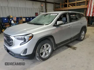 2020 GMC Terrain SLE with VIN 3GKALMEV0LL340512, listed as a Copart auction lot 49818595 with 76,497 mi miles and Salvage Title. Bid and sale history available at carsss.com. Image 1.