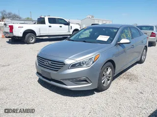 2015 Hyundai Sonata 2.4L SE with VIN 5NPE24AFXFH068876, listed as a IAAI auction lot 42113424 with 113,473 mi miles. Bid and sale history available at carsss.com. Image 2.