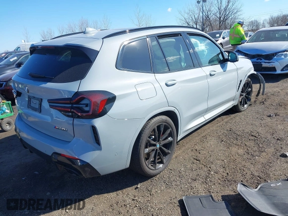 2023 BMW X3 M40i with VIN 5UX83DP00P9S73435, listed as a IAAI auction lot 41874545 with 21,619 mi miles and . Bid and sale history available at DreamBid. Image 4.
