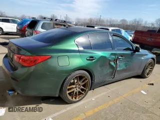 2017 Infiniti Q50 Sport with VIN JN1EV7AP7HM738218, listed as a Copart auction lot 46618795 with 96,763 mi miles and Non repairable. Bid and sale history available at DreamBid. Image 3.