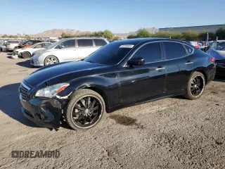 2013 Infiniti M37 with VIN JN1BY1AP9DM511467, listed as a Copart auction lot 73783654 with 220,554 mi miles and Salvage Title. Bid and sale history available at carsss.com. Image 1.