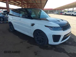 2022 Land Rover Range Rover Sport SVR with VIN SALWZ2RE1NA236189, listed as a IAAI auction lot 41950258 with 46,214 mi miles and . Bid and sale history available at DreamBid. Image 1.