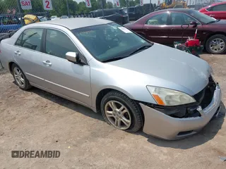 2007 Honda Accord LX SE with VIN JHMCM56357C012300, listed as a IAAI auction lot 42483905 with 117,645 mi miles and . Bid and sale history available at DreamBid. Image 1.