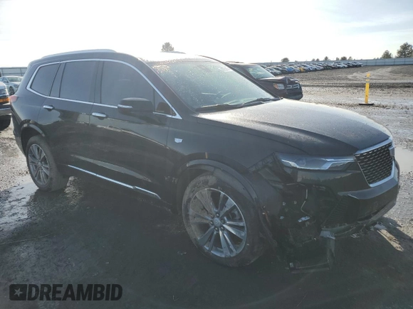 2024 Cadillac XT6 AWD Premium Luxury with VIN 1GYKPDRS4RZ709047, listed as a Copart auction lot 46753105 with 17,108 mi miles and Salvage Title. Bid and sale history available at carsss.com. Image 4.