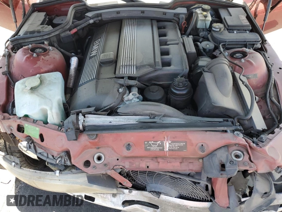 2001 BMW Z3 3.0 with VIN WBACN53451LJ57448, listed as a Copart auction lot 53982215 with 121,721 mi miles and Salvage title. Bid and sale history available at DreamBid. Image 11.