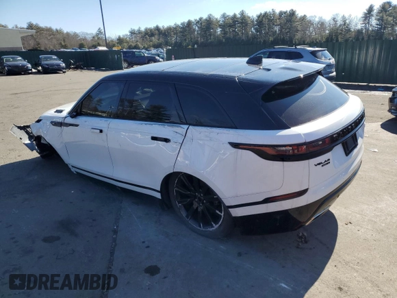 2020 Land Rover Range Rover Velar R-Dynamic S z VIN SALYK2FV3LA272299, wystawiony jako Copart lot #46223925 z przebiegiem 49 587 mil mil oraz Szkoda całkowita • Salvage title. Historia ofert i sprzedaży dostępna na DreamBid. Obrazek 2.