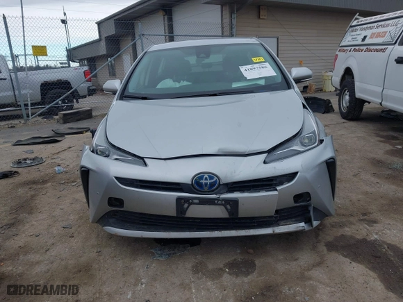 2019 Toyota Prius L Eco with VIN JTDKARFU4K3079789, listed as a IAAI auction lot 41897586 with 93,593 mi miles. Bid and sale history available at carsss.com. Image 6.