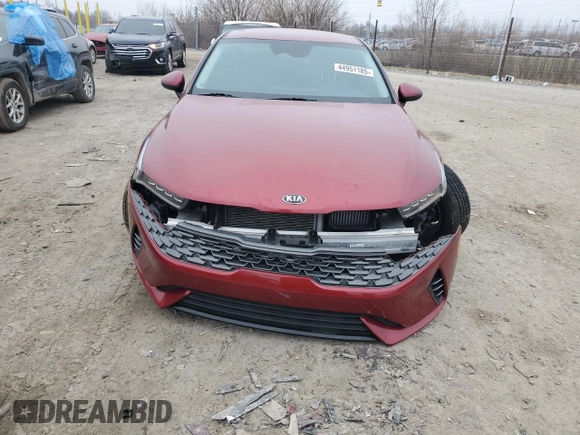 2021 Kia K5 LXS with VIN 5XXG14J27MG023296, listed as a Copart auction lot 44951185 with 74,889 mi miles and Salvage Title. Bid and sale history available at carsss.com. Image 5.