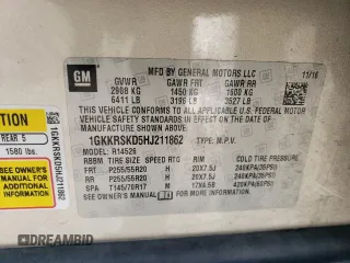 2017 GMC Acadia Limited z VIN 1GKKRSKD5HJ211862, wystawiony jako Copart lot #49043375 z przebiegiem 139 454 mil mil oraz Szkoda całkowita • Salvage title. Historia ofert i sprzedaży dostępna na DreamBid. Obrazek 13.