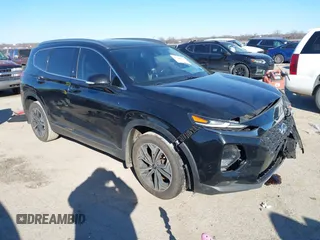 2019 Hyundai Santa Fe Ultimate with VIN 5NMS53AA1KH119486, listed as a IAAI auction lot 41386756 with 53,343 mi miles. Bid and sale history available at carsss.com. Image 1.