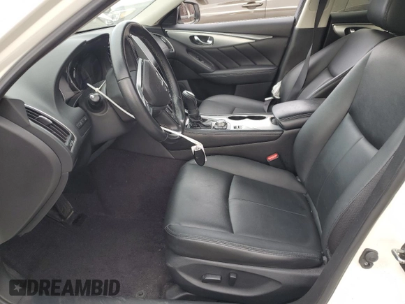 2019 Infiniti Q50 Luxe with VIN JN1EV7APXKM541762, listed as a Copart auction lot 59035515 with 59,295 mi miles and Salvage title. Bid and sale history available at DreamBid. Image 7.