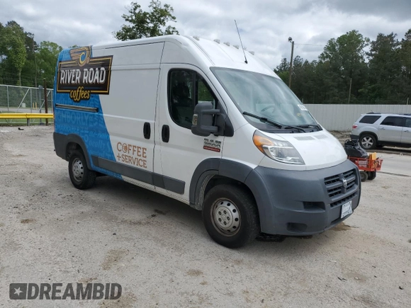 2017 Ram ProMaster Cargo with VIN 3C6TRVCG4HE548313, listed as a Copart auction lot 49919845 with 165,160 mi miles and Salvage Title. Bid and sale history available at DreamBid. Image 4.