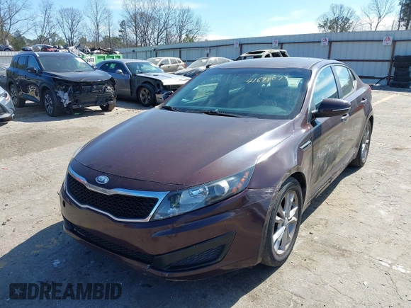 2011 Kia Optima LX with VIN KNAGM4A73B5078538, listed as a IAAI auction lot 41694077 with 217,822 mi miles and . Bid and sale history available at DreamBid. Image 2.