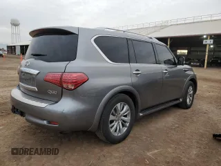 2015 Infiniti QX80 with VIN JN8AZ2NF9F9570736, listed as a Copart auction lot 82087543 with 130,009 mi miles. Bid and sale history available at carsss.com. Image 3.