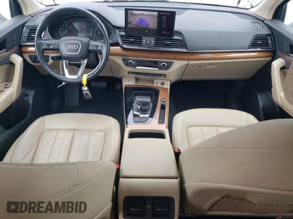 2022 Audi Q5 S line Premium with VIN WA1GAAFY0N2109689, listed as a Copart auction lot 54224605 with 111,964 mi miles and Salvage title. Bid and sale history available at DreamBid. Image 8.