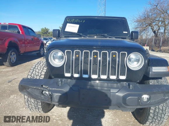 2018 Jeep Wrangler Unlimited Sahara z VIN 1C4HJXEG9JW216717, wystawiony jako IAAI lot #40908017 z przebiegiem 87 954 mil mil oraz . Historia ofert i sprzedaży dostępna na DreamBid. Obrazek 13.