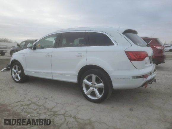 2015 Audi Q7 3.0T S line Prestige with VIN WA1DGAFE1FD031601, listed as a Copart auction lot 86648524 with 112,100 mi miles and Salvage Title. Bid and sale history available at carsss.com. Image 2.