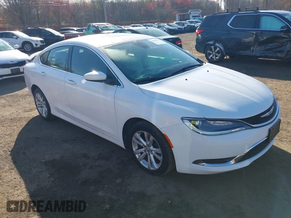 2015 Chrysler 200 Limited with VIN 1C3CCCAB9FN642822, listed as a IAAI auction lot 42044630 with 85,765 mi miles and . Bid and sale history available at DreamBid. Image 1.