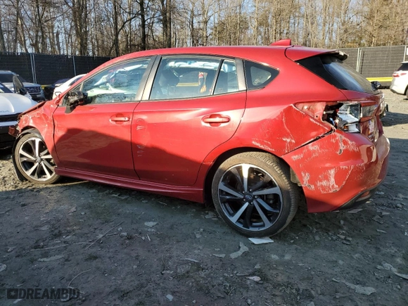 2023 Subaru Impreza Sport with VIN 4S3GTAL6XP3708812, listed as a Copart auction lot 44820995 with 28,345 mi miles and Salvage Title. Bid and sale history available at carsss.com. Image 2.