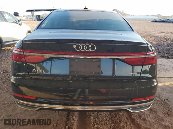 2019 Audi A8 L with VIN WAU8DAF88KN004021, listed as a Copart auction lot 55694355 with 70,361 mi miles and Clean Title. Bid and sale history available at carsss.com. Image 6.