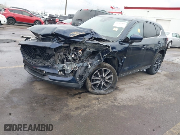 2018 Mazda CX-5 Grand Touring with VIN JM3KFBDM8J0345821, listed as a IAAI auction lot 41789284 with 1 mi miles. Bid and sale history available at carsss.com. Image 16.