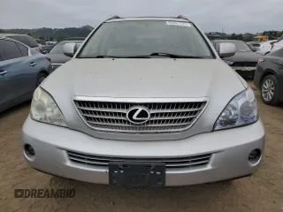2008 Lexus RX 400h with VIN JTJHW31U382045287, listed as a Copart auction lot 54551125 with 146,487 mi miles and Salvage Title. Bid and sale history available at DreamBid. Image 5.
