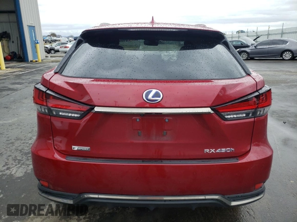 2022 Lexus RX with VIN 2T2YGMDA2NC080676, listed as a Copart auction lot 45195464 with 44,590 mi miles. Bid and sale history available at carsss.com. Image 6.