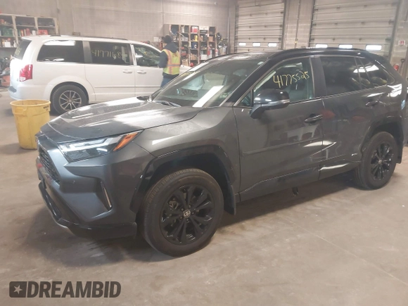 2024 Toyota RAV4 Hybrid XSE with VIN 2T3E6RFV6RW050017, listed as a IAAI auction lot 41775525 with 19,988 mi miles. Bid and sale history available at carsss.com. Image 2.