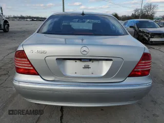 2003 Mercedes-Benz S-Class 4.3L with VIN WDBNG70J23A357308, listed as a Copart auction lot 88350525 with 0 mi miles and Salvage Title. Bid and sale history available at carsss.com. Image 6.