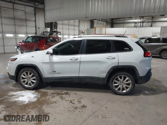 2014 Jeep Cherokee Limited with VIN 1C4PJLDS3EW283569, listed as a IAAI auction lot 41589298 with 128,307 mi miles. Bid and sale history available at carsss.com. Image 14.