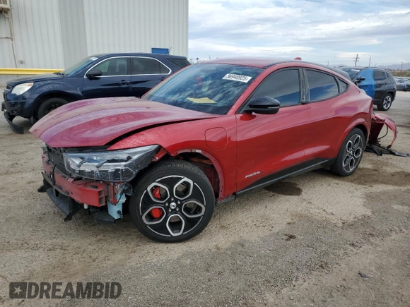 2021 Ford Mustang Mach-E GT z VIN 3FMTK4SE3MME00253, wystawiony jako Copart lot #56948925 z przebiegiem 57 871 mil mil oraz Szkoda całkowita • Salvage title. Historia ofert i sprzedaży dostępna na DreamBid. Obrazek 1.
