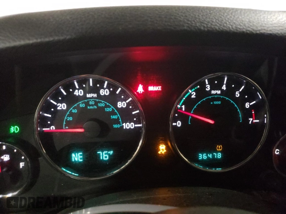 2012 Jeep Wrangler Sport z VIN 1C4AJWAG7CL256428, wystawiony jako Copart lot #66923465 z przebiegiem 36 478 mil mil oraz Szkoda całkowita • Salvage title. Historia ofert i sprzedaży dostępna na DreamBid. Obrazek 9.