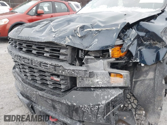 2021 Chevrolet Silverado 1500 Custom Trail Boss with VIN 1GCPYCEF1MZ433544, listed as a IAAI auction lot 41240358 with 71,041 mi miles and . Bid and sale history available at DreamBid. Image 11.