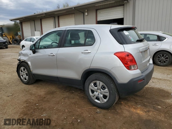 2016 Chevrolet Trax LS with VIN KL7CJKSB3GB754607, listed as a Copart auction lot 50418065 with 104,492 mi miles and Salvage Title. Bid and sale history available at carsss.com. Image 2.