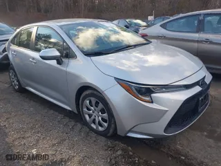 2020 Toyota Corolla LE with VIN 5YFEPRAE8LP117920, listed as a IAAI auction lot 41737023 with 14,869 mi miles. Bid and sale history available at carsss.com. Image 1.