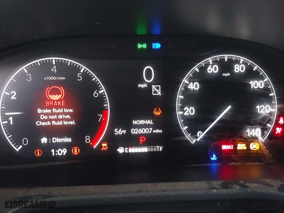2023 Honda HR-V Sport with VIN 3CZRZ2H57PM733060, listed as a IAAI auction lot 41579913 with 26,007 mi miles. Bid and sale history available at carsss.com. Image 7.