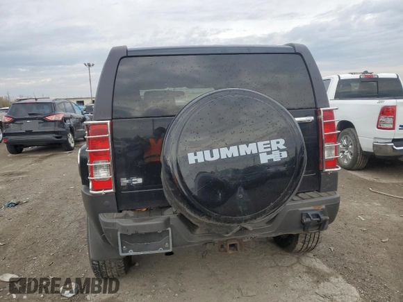 2007 Hummer H3 SUV with VIN 5GTDN13E178229260, listed as a Copart auction lot 80541484 with 156,491 mi miles and Clean Title. Bid and sale history available at carsss.com. Image 6.
