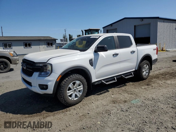 2024 Ford Ranger XL with VIN 1FTER4PH0RLE54615, listed as a Copart auction lot 61637625 with 10,099 mi miles and Salvage title. Bid and sale history available at DreamBid. Image 1.