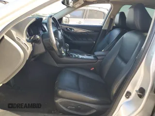 2017 Infiniti Q50 2.0t with VIN JN1CV7AR5HM681574, listed as a Copart auction lot 50114215 with 61,344 mi miles and Salvage Title. Bid and sale history available at carsss.com. Image 7.