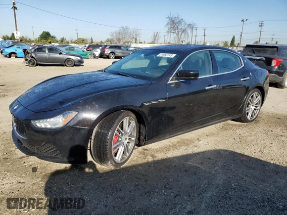 2016 Maserati Ghibli S z VIN ZAM57RSA2G1175622, wystawiony jako Copart lot #51965145 z przebiegiem 82 489 mil mil oraz Czysty tytuł • Clean title. Historia ofert i sprzedaży dostępna na DreamBid. Obrazek 1.