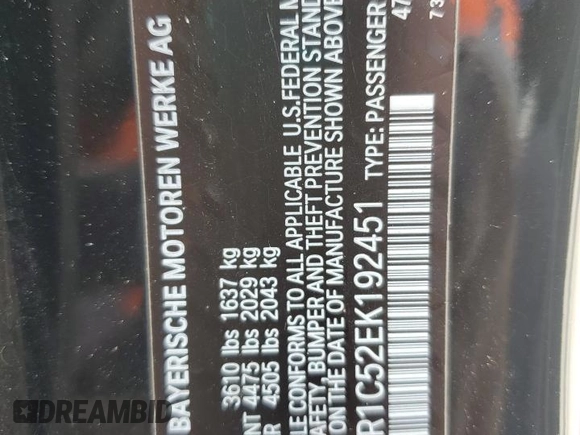 2014 BMW 4 Series 435i с VIN WBA3R1C52EK192451, выставлен на аукционе Copart как лот 60206085 с пробегом 218 636 миль миль и Списание • Salvage title. История ставок и продаж доступна на DreamBid. Изображение 12.