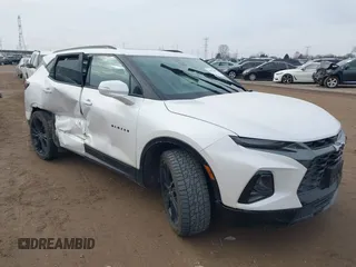 2020 Chevrolet Blazer RS z VIN 3GNKBKRSXLS691965, wystawiony jako IAAI lot #41533260 z przebiegiem 60 955 mil mil oraz . Historia ofert i sprzedaży dostępna na DreamBid. Obrazek 1.