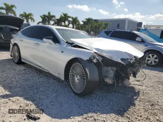 2019 Lexus LS 500 with VIN JTHB51FF2K5009086, listed as a Copart auction lot 52025265 with 93,215 mi miles and Non repairable. Bid and sale history available at DreamBid. Image 4.