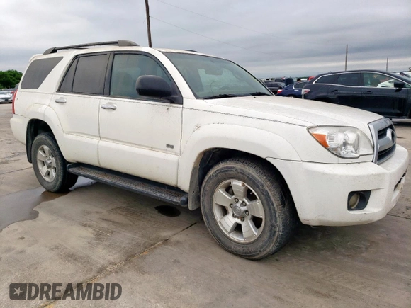 2007 Toyota 4Runner SR5 with VIN JTEZU14R078071071, listed as a Copart auction lot 56022775 with Not Provided miles and Clean Title. Bid and sale history available at DreamBid. Image 4.