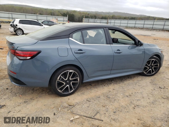 2024 Nissan Sentra SR with VIN 3N1AB8DV5RY244364, listed as a Copart auction lot 51608085 with 34,199 mi miles and Salvage title. Bid and sale history available at DreamBid. Image 3.