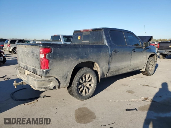 2021 Chevrolet Silverado 1500 RST with VIN 1GCUYEED6MZ263548, listed as a Copart auction lot 82894564 with Not Provided miles and Salvage Title. Bid and sale history available at carsss.com. Image 3.