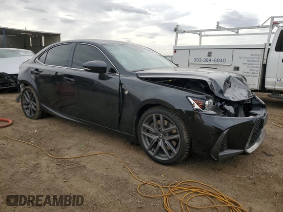 2019 Lexus IS with VIN JTHC81D27K5039163, listed as a Copart auction lot 52436405 with 94,252 mi miles and Salvage Title. Bid and sale history available at carsss.com. Image 4.